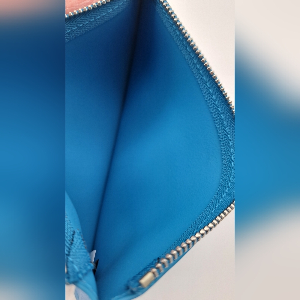 Furla Vibrant Ceruleo Blue Leather Clutch - Picture 6 of 8